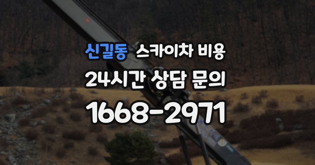 신길동 스카이차 비용