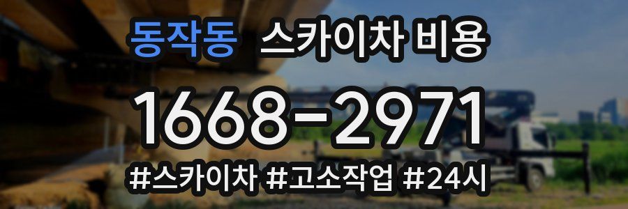 동작동 스카이차 비용