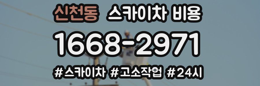 신천동 스카이차 비용