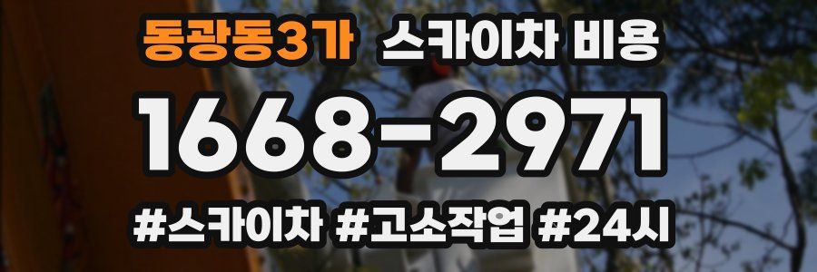 동광동3가 스카이차 비용
