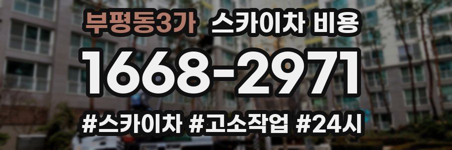 부평동3가 스카이차 비용