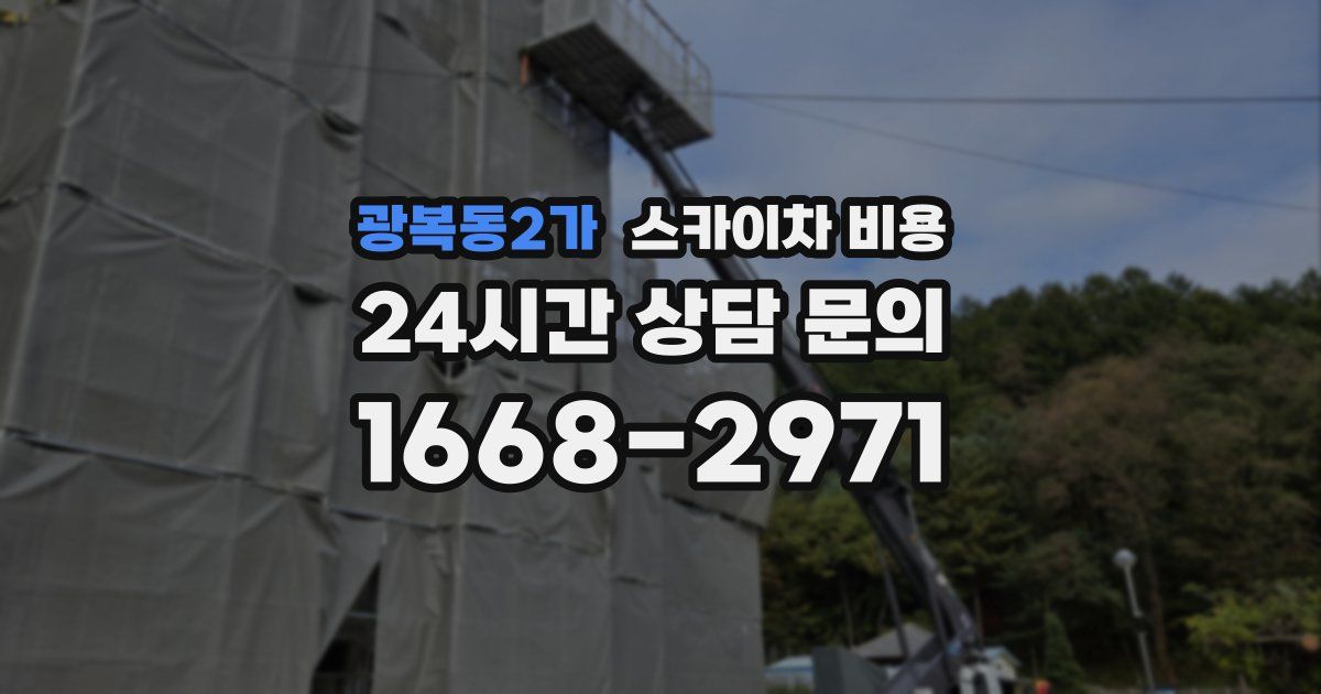 광복동2가 스카이차 비용