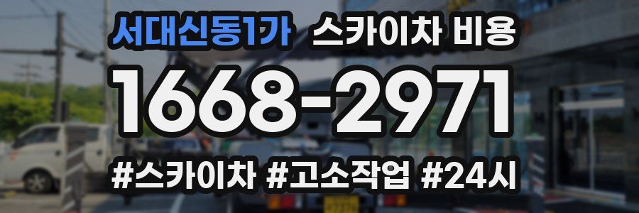 서대신동1가 스카이차 비용
