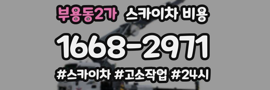 부용동2가 스카이차 비용