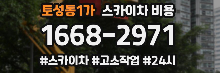 토성동1가 스카이차 비용