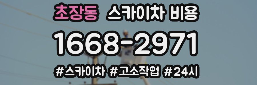 초장동 스카이차 비용