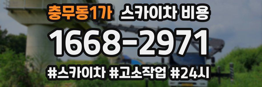 충무동1가 스카이차 비용