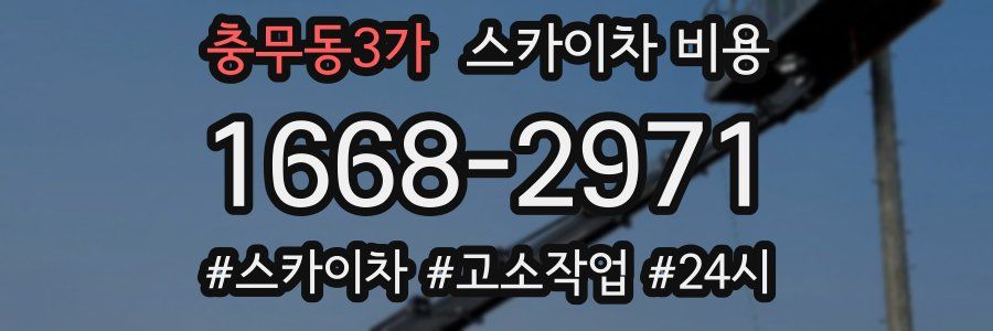 충무동3가 스카이차 비용