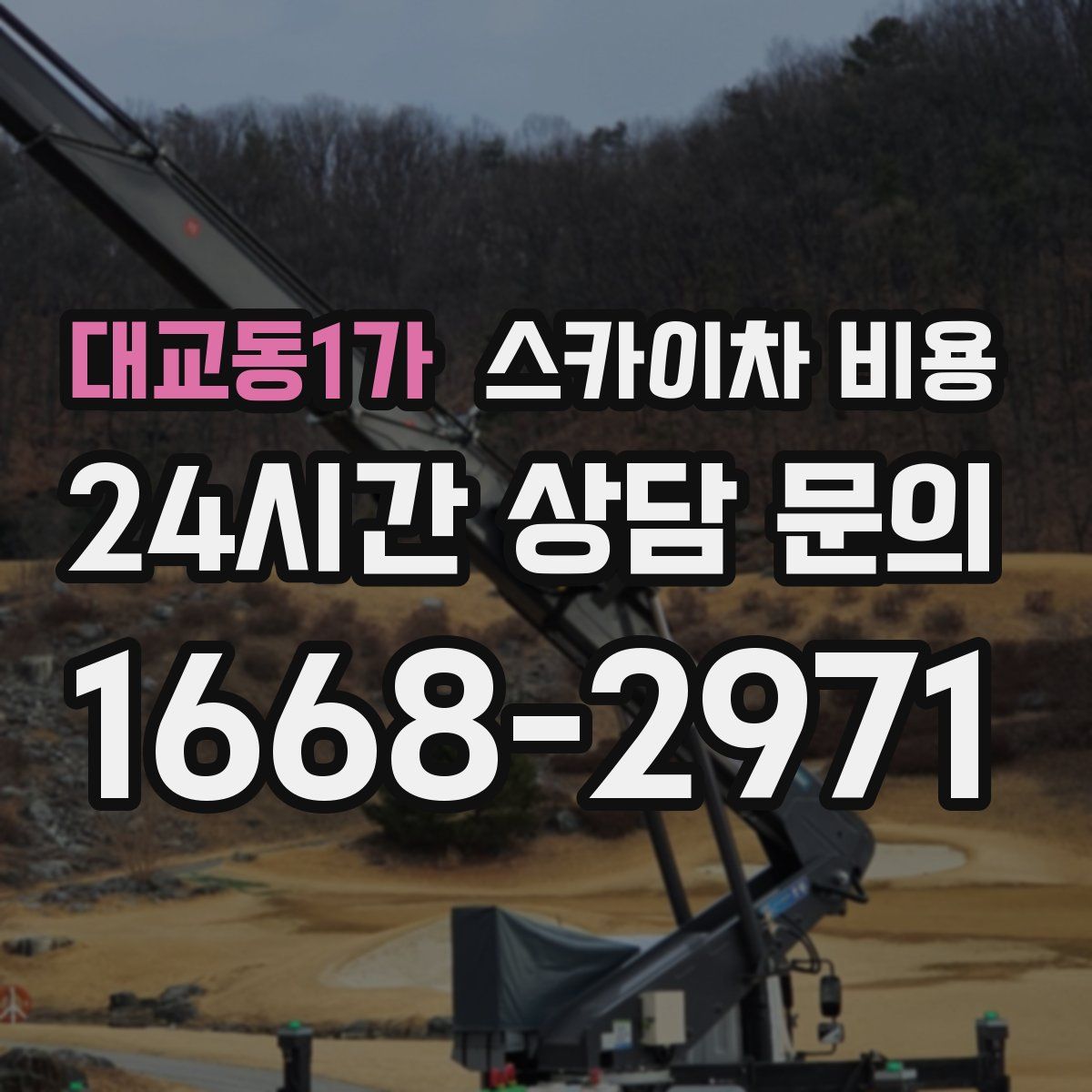 대교동1가 스카이차 비용