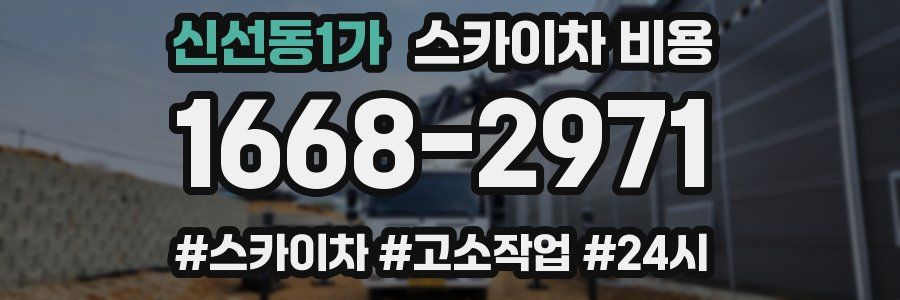 신선동1가 스카이차 비용