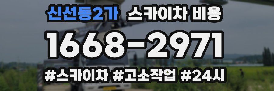 신선동2가 스카이차 비용