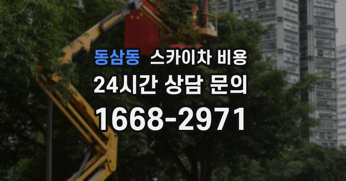 동삼동 스카이차 비용