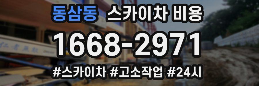 동삼동 스카이차 비용