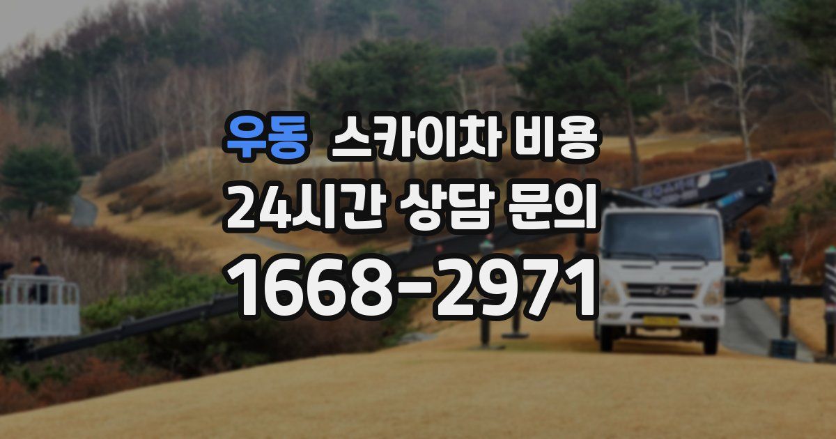 우동 스카이차 비용