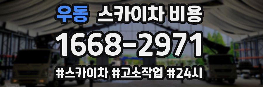 우동 스카이차 비용