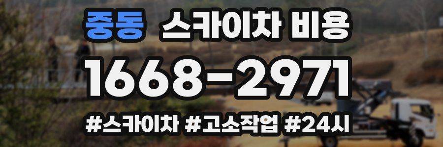 중동 스카이차 비용