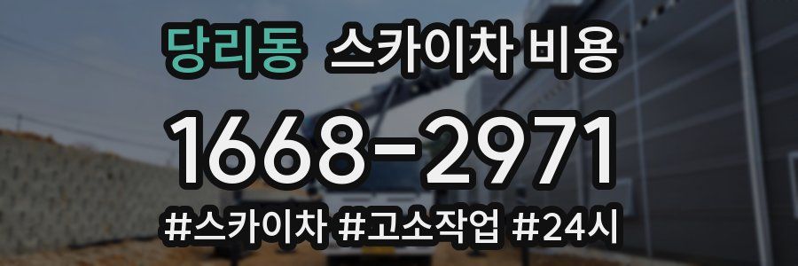 당리동 스카이차 비용