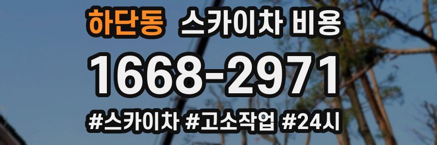 하단동 스카이차 비용