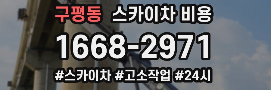 구평동 스카이차 비용