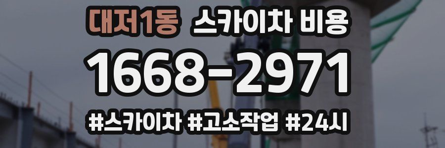 대저1동 스카이차 비용