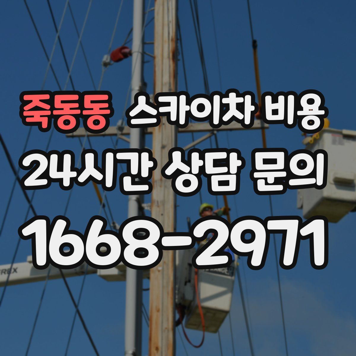 죽동동 스카이차 비용