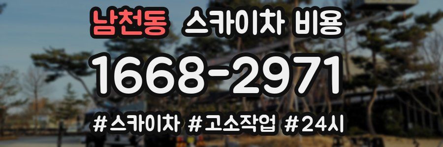 남천동 스카이차 비용