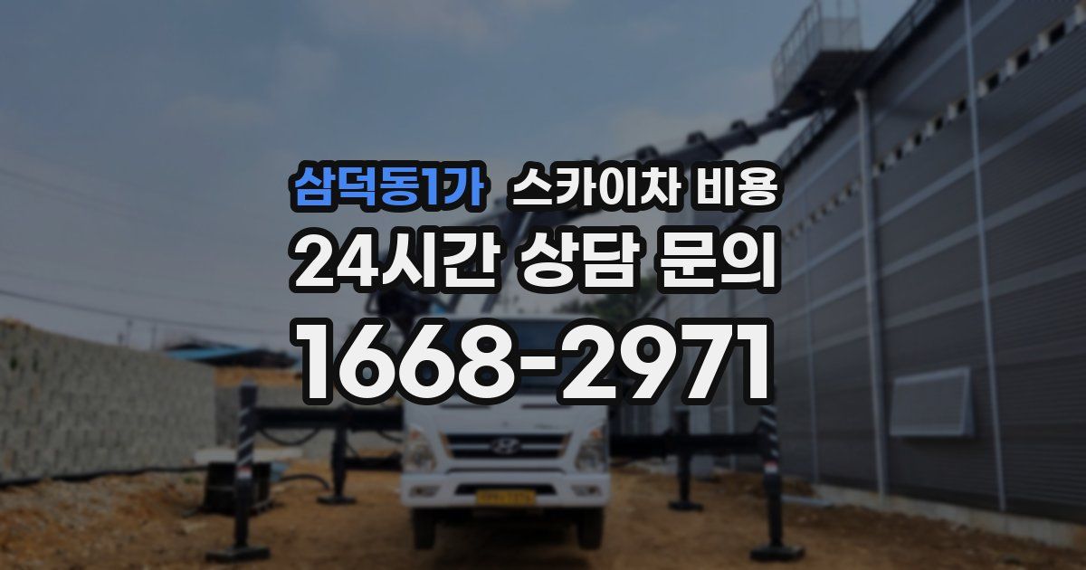 삼덕동1가 스카이차 비용