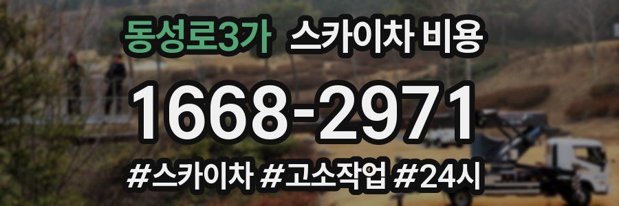 동성로3가 스카이차 비용