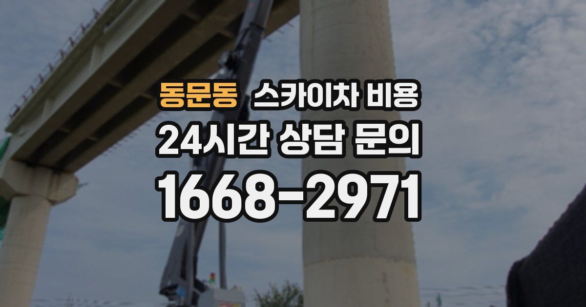 동문동 스카이차 비용