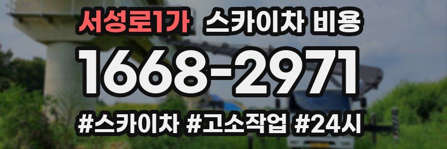 서성로1가 스카이차 비용