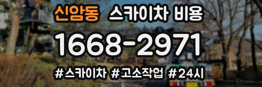 신암동 스카이차 비용
