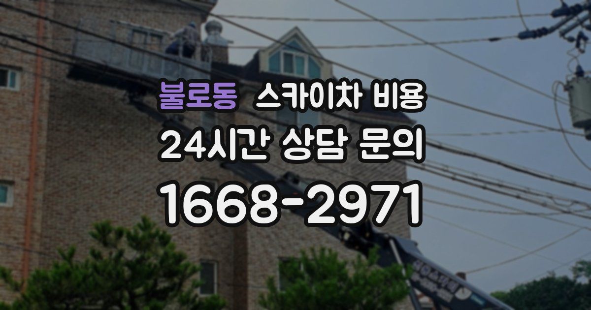 불로동 스카이차 비용