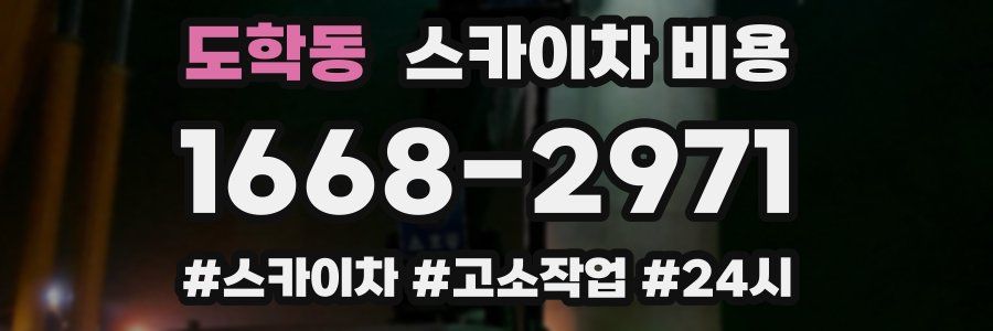 도학동 스카이차 비용