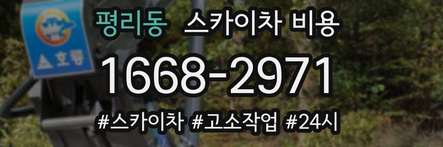 평리동 스카이차 비용