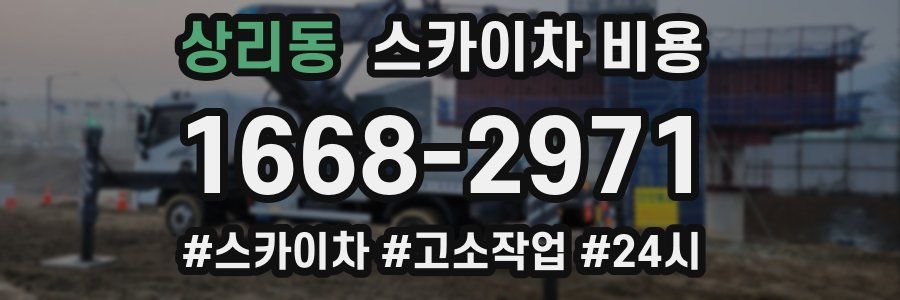 상리동 스카이차 비용