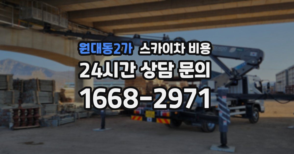 원대동2가 스카이차 비용