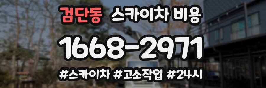 검단동 스카이차 비용