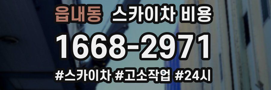 읍내동 스카이차 비용