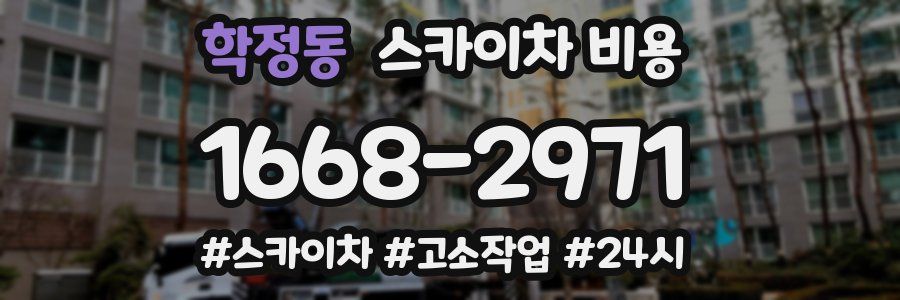 학정동 스카이차 비용