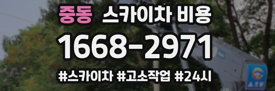 중동 스카이차 비용