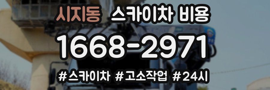 시지동 스카이차 비용