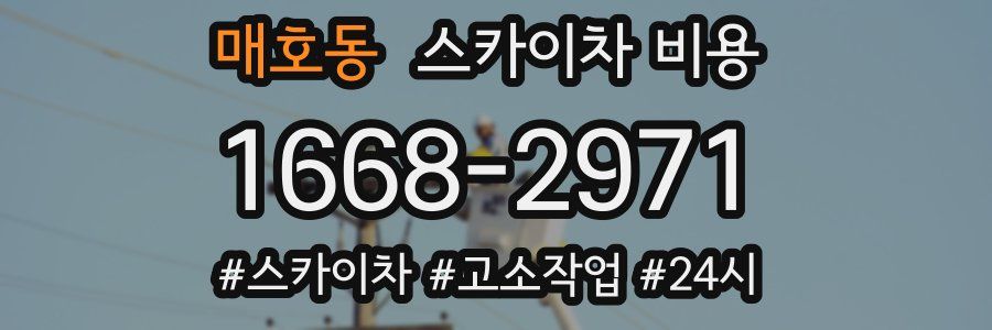 매호동 스카이차 비용