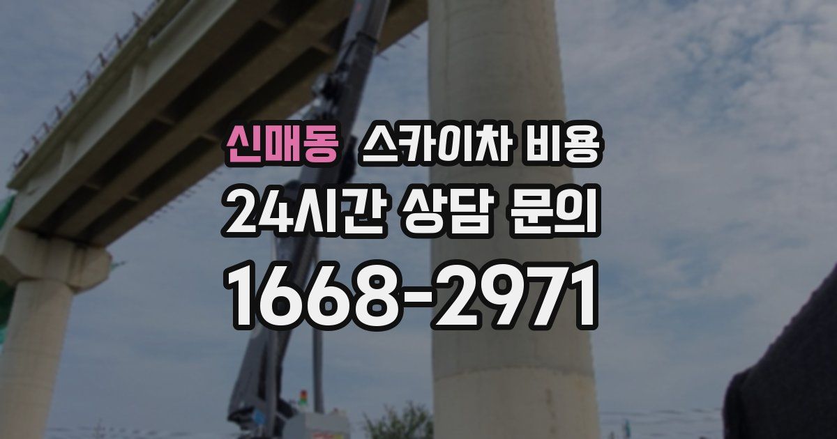 신매동 스카이차 비용