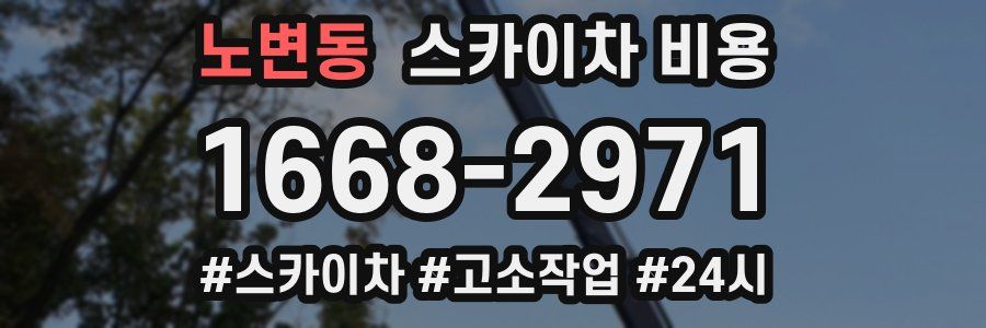 노변동 스카이차 비용