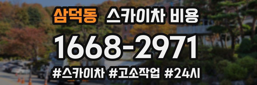 삼덕동 스카이차 비용