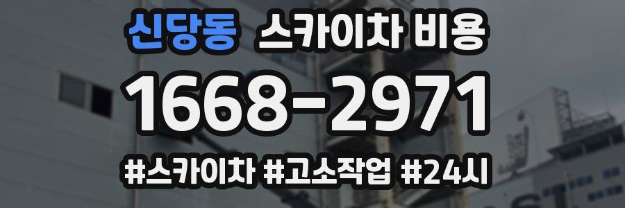 신당동 스카이차 비용