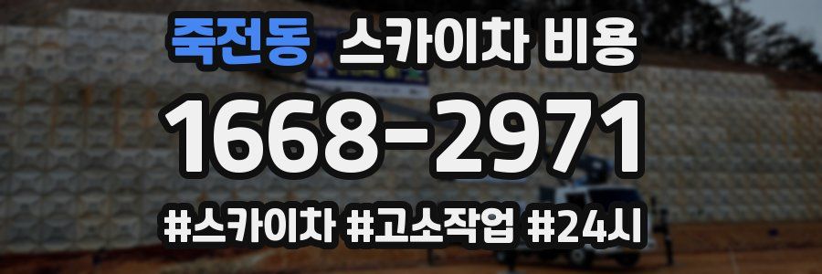 죽전동 스카이차 비용