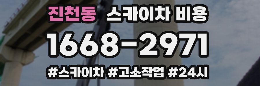 진천동 스카이차 비용