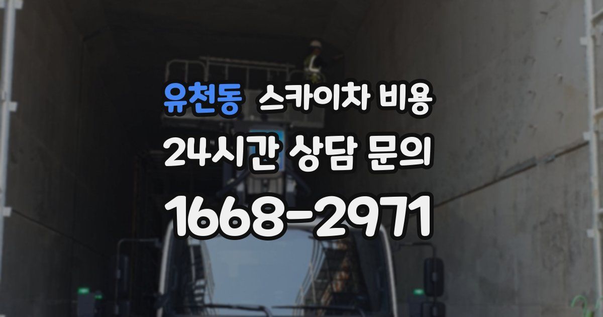 유천동 스카이차 비용