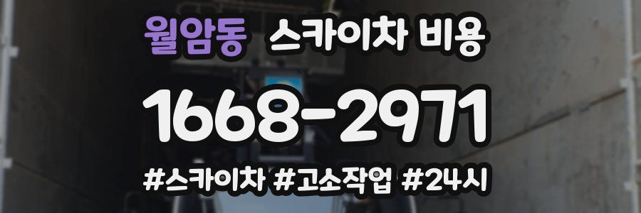 월암동 스카이차 비용